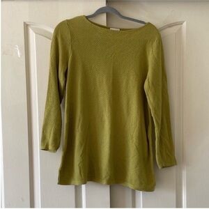 J. Jill Olive Knit Sweater. Size M